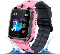 GPS Montre Enfants,Montre Intelligente Enfant LBS Fille Garçon Téléphone SOS Voice Chat Appel Réciproque écran Tactile étanche étudiants, Enfant Jouets éducatifs 4-12Ys