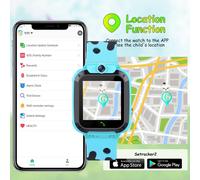GPS Montre Enfants,Montre Intelligente Enfant LBS Fille Garçon Téléphone SOS Voice Chat Appel Réciproque écran Tactile étanche étudiants, Enfant Jouets éducatifs 4-12Ys