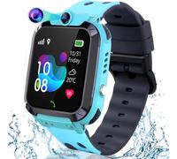 Gps Montre Enfants,Montre Intelligente Enfant Lbs Fille Garçon Téléphone Sos Voice Chat Appel Réciproque Écran Tactile Étanche Étudiants, Enfant Jouets Éducatifs 4-12ys[Z1614]