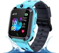 Gps Montre Enfants,Montre Intelligente Enfant Lbs Fille Garçon Téléphone Sos Voice Chat Appel Réciproque Écran Tactile Étanche Étudiants, Enfant Jouets Éducatifs 4-12Ys