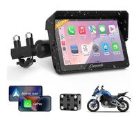 GPS Moto Carpuride W502PRO 5"" - CarPlay, Android Auto, Bluetooth Double, Étanche