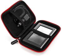 GPS Navigation Case-Up to 4.3"" & 5"" (14.5 x 9.5 x 3.2 cm)-Rugged and Shock Resistant-2 Interior Compartments-Red