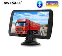 GPS Poids Lourds 9'' Écran Tactile Bluetooth 48 Cartes Nationales Gratuites