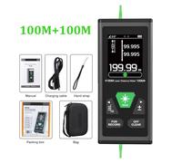 GPS Portable, Compteur de superficie terrestre Télémètre De Mesure À 2 Voies, Télémètre Vert, Mini Télémètre Numérique 60M 100M(DG100)