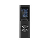 GPS Portable, Compteur de superficie terrestre Télémètre Numérique Intellint 40M/60M, Télémètre Portable, Mini Outil De Mesure De Distance Portatif(Zwart,60m)