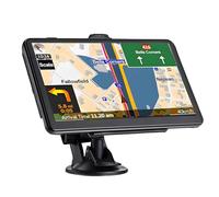 GPS pour voitures Royaume-Uni 2025, 17,8 cm, avec cartes du Royaume-Uni et de l'Europe, GPS pour voitures, camions, poids lourds, guidage vocal réel de direction, alerte de radars, aide au guidage de