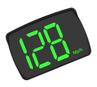 GPS Speedometer, Auto HUD Gauge, Real-Time Display Meter, Multi-Functional Tracking, MPH/KMH Units, Black, Compact Ideal for Truck, Racing, Taxi, Windshield, Golf Cart, Vehicle