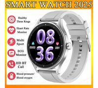 Gps Suivi Montre Intelligente Femmes 10Atm Étanche Bluetooth Appel Surveillance De La Fréquence Cardiaque 100+Sport Smartwatch Hommes Pk T-Rex 3 Montre.Silver.