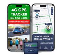 GPS Tracker by Myloc8 - Universal GPS Tracker for Vehicles, Kids, and Luggage, Car Tracking Device, 4G LTE, Real-Time Updates for Trucks, Trailers, Bikes, Hidden with Magnet, Subscription Required