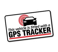GPS Tracker Fitted Warning Sticker Decal Safety Sign Car Vinyl