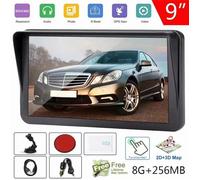 GPS Voiture 9 Pouces Navigation Camion Avec Carte Europe, Écran Tactile HD, Voix Réelle, Alerte Trafic, Mise À Jour Gratuite À Vie