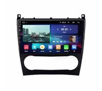 GPS Voiture Auto Navigation pour Mercedes Benz Clase C W203 2005-2009 HD Écran Tactile Navigation Hors Ligne, Mises à Jour Gratuites, Voix Réelles, Alerte Vitesse &, 4 Nuclear 4G+64G