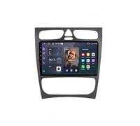 GPS Voiture Auto Navigation pour Mercedes Benz S203 CL203 W203 2000-2004 HD Écran Tactile Navigation Hors Ligne, Mises à Jour Gratuites, Voix Réelles, Alerte Vitesse &, 4 Nuclear 4G+64G