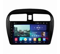 GPS Voiture GPS Navigator pour Mitsubishi Mirage Attrage 2012-2018 HD Écran Tactile Cartes Europe, Mises à Jour Gratuites, Alerte Vitesse & Poi, Guidage Vocal, 4 Nuclear 2G+32G