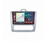 GPS Voiture Navigation pour Ford Focus 2 MK2 Exi AT 2004-2011 HD Écran Tactile Navigation Hors Ligne, Mises à Jour Gratuites, Voix Réelles, Alerte Vitesse & Poi, 4 Nuclear 2G+32G