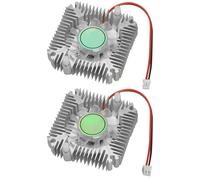 GPU Cooler - Aluminum Graphics Card Air Cooling Radiator, Low Noise Heat Dissipation System, 55mm Chip Hole Distance Thermal Management Block, High Efficiency Cooling Solution For Home Business