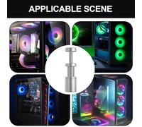 GPU Support Bracket - Adjustable Telescopic Graphics Card Sag Protector, Swivel Aluminum Alloy GPU Stand With Magnetic Base & Anti-Slip Pad | For PCs & Workstations