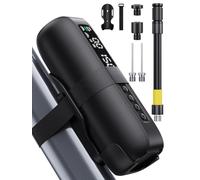 GPUTEK BG02 Pompe à air électrique pour vélo 150 PSI avec montage sur cadre 5 modes et batterie 5200 mAh Pompe à air électrique pour valves Schrader Presta Dunlop Pneus de vélo