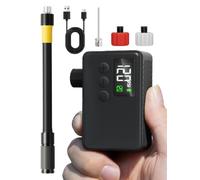 GPUTEK Pompe À Vélo Électrique, Pompe Électrique, Auto-Off Et Lumière LED. pour Les Vélos Électriques, Les Vélos De Montagne, Les De Ville Et De Course avec des Valves De Presta Et Schrader