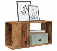 GPUTYGHN Meuble TV aspect bois vieilli 60 x 24 x 32 cm | Beaucoup d'espace de rangement, plateau supérieur stable, polyvalent comme bibliothèque