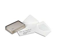 Gpv Boîte Cristal De 100 Enveloppes Gomme Format 90x140 Mm