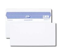 GPV - Boite de 100 Enveloppes - Format DL (112x225 mm), sans fenêtre, qualité papier blanc : 90 g/m2 - Certifié FSC mixte