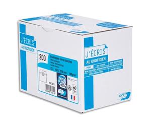 GPV Boîte de 200 enveloppes C5 162x229mm 100g Blanches auto-adhésives PEFC