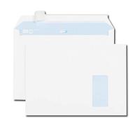 Generique Boîte de 250 enveloppes 229x324 mm blanches 100g auto-adhésives fenêtre 50x100 mm Qualité+