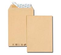 GPV - Boite de 250 Pochettes - Format 24 (260x330 mm), sans fenêtre, qualité papier kraft : 120 g/m2 - Certifié PEFC