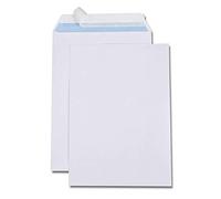GPV - Boite de 250 Pochettes - Format B4 (250x353 mm), sans fenêtre, qualité papier blanc : 100 g/m2