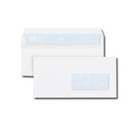 GPV - Boite de 500 Enveloppes - Format DL (110x220 mm), fenêtre de 45x100 mm, qualité papier blanc : 80 g/m2 - Certifié PEFC & NF316