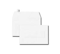 GPV - Boite de 500 Enveloppes - Format B6R (120x176 mm), fenêtre de 40x125 mm, qualité papier blanc : 80 g/m2