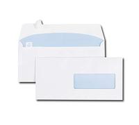 GPV - Boite de 500 Enveloppes - Format C6/C5 (114x229 mm), fenêtre de 40x110 mm, qualité papier blanc : 80 g/m2 - Certifié PEFC & NF316