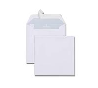 GPV - Boite de 500 Enveloppes - Format Carré (165x165 mm), sans fenêtre, qualité papier blanc : 120 g/m2 - Certifié FSC mixte