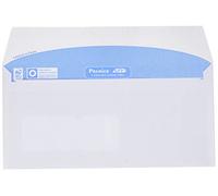 Gpv Boîte De 500 Enveloppes Blanches Dl 110x220 80g 35x100 Bande De Protection