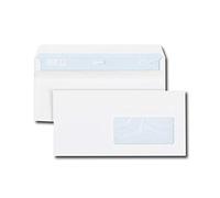 GPV - Boite de 500 Enveloppes - Format DL (110x220 mm), fenêtre de 45x100 mm, qualité papier blanc : 80 g/m2 - Certifié PEFC & NF316