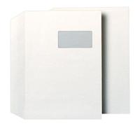Generique Boîte de 250 enveloppes 229x324 mm blanches 100g auto-adhésives fenêtre 50x100 mm Qualité+