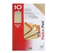 10 Pochettes - Papier Kraft Armé - 229X324 Mm - 130G - Gpv