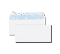 Gpv Paquet De 100 Enveloppes Blanches Dl 110x220 75 G/M² Bande De Protection