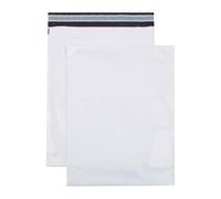 GPV - Paquet de 100 pochettes polyéthylène recyclé idéal colis - Format (360x485mm) - Bande de protection
