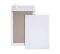 GPV - Paquet de 25 Pochettes dos carton - Format C4 (229x324 mm), sans fenêtre, qualité papier blanc : 120 g/m2