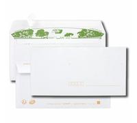 Gpv Paquet De 40 Enveloppes Extra Blanches 100% Recyclées Dl 110x220 80g