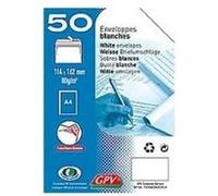 Generique Enveloppes C6 114x162 mm Paquet de 50 blanches 75 g/m² bande de protection