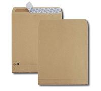 50 pochettes kraft 120g 275 X 365 mm 3 soufflets de 3 cm - Brun - Gpv