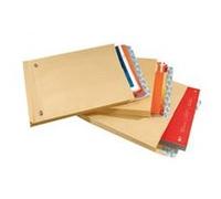GPV Pochettes à soufflets, 280 x 410 mm, kraft armé, brun G