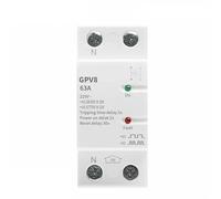 GPV8-63 2 pôles Din Rail récupération automatique sur et sous tension dispositif de protection 40A 63A 220VAC 1 pièces(GPV8-U 2P 220V,40A)