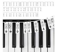 GPXIIZ Guide Des Notes De Piano pour Débutants | Étiquettes Amovibles de Notes de Clavier Piano pour 88 Touches | DO-RÉ-MI-FA-SOL-LA-SI | En silicone | Réutilisable | Livré avec Boîte