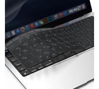 GPXIIZ Protection Clavier Compatible avec 2021 2020 MacBook Air 13.3 Pouces M1 A2337 A2179 avec Retina Display & Touch ID, Ultra Fine, AZERTY EU-Layout TPU Gris Translucide