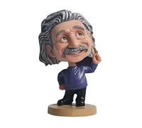 Gpzj Albert Einstein Statue Sculpture Personnage Figurine Statuette Intérieur Moderne Maison Salon Chambre Bureau Décor De Voiture Tableau De Bord Décoration Ornement pour Amis, 1 Art Collection