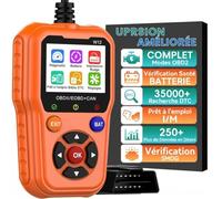 GQDGCU OBD2 Diagnostic Voiture, Valise Diagnostic Auto Multimarque Professionnel, avec Vérification du Voyant Moteur, Test de Batterie, Lire et Effacer Les Codes, Impression Via Le Cloud etc